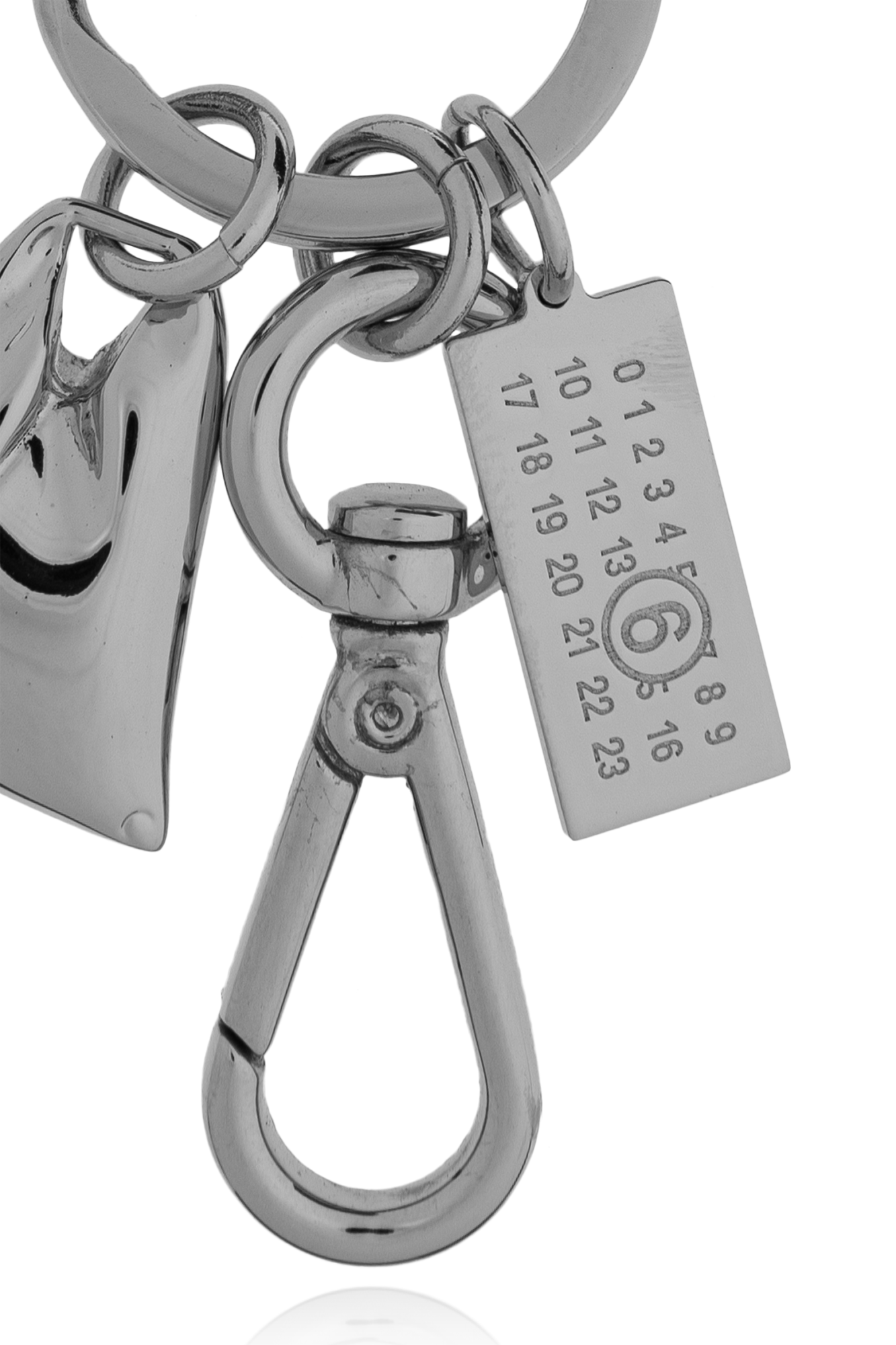 Silver Keyring with charms MM6 Maison Margiela - Vitkac GB